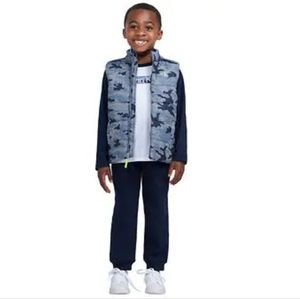 Calvin Klein Kids' 3-piece Vest Set, Blue size 6 kjk